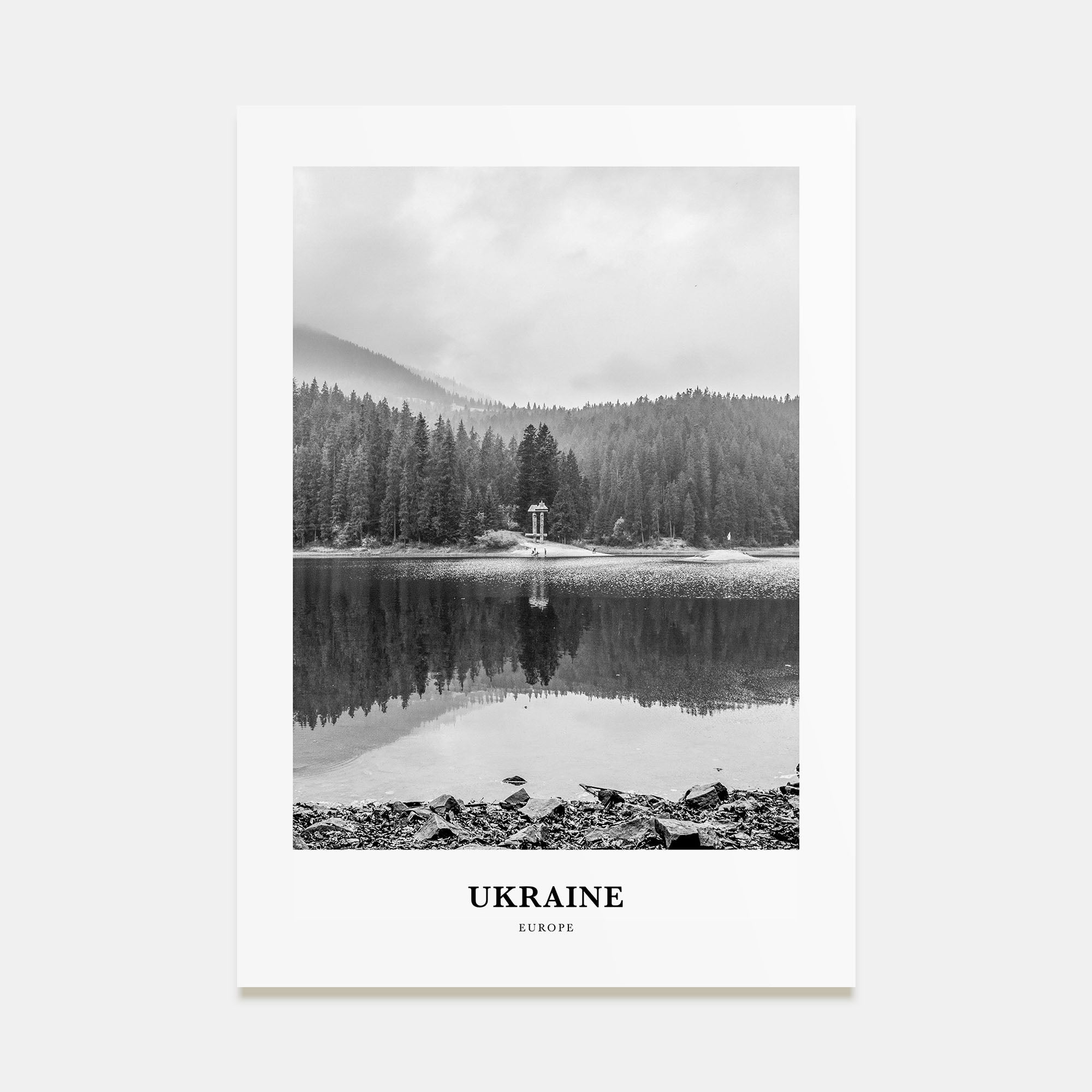 Ukraine Portrait B&W No 2 Poster