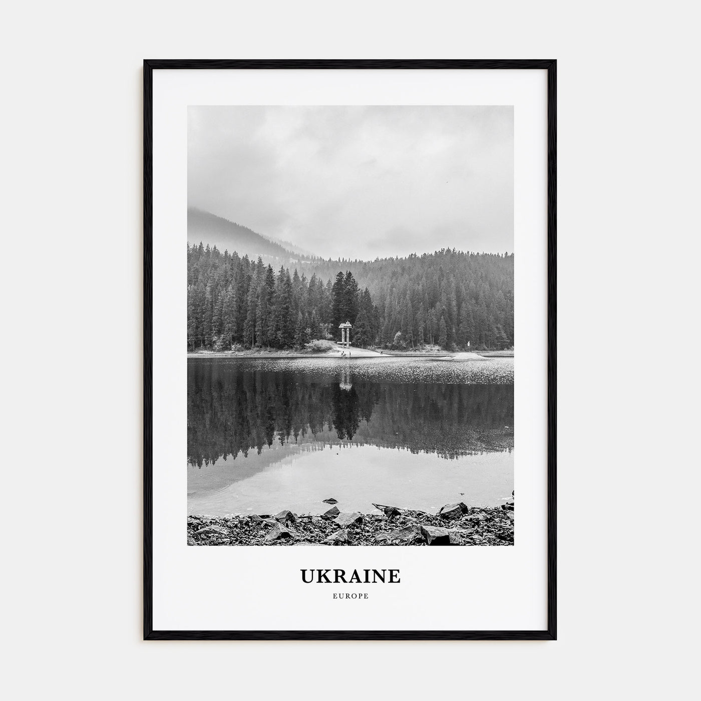 Ukraine Portrait B&W No 2 Poster