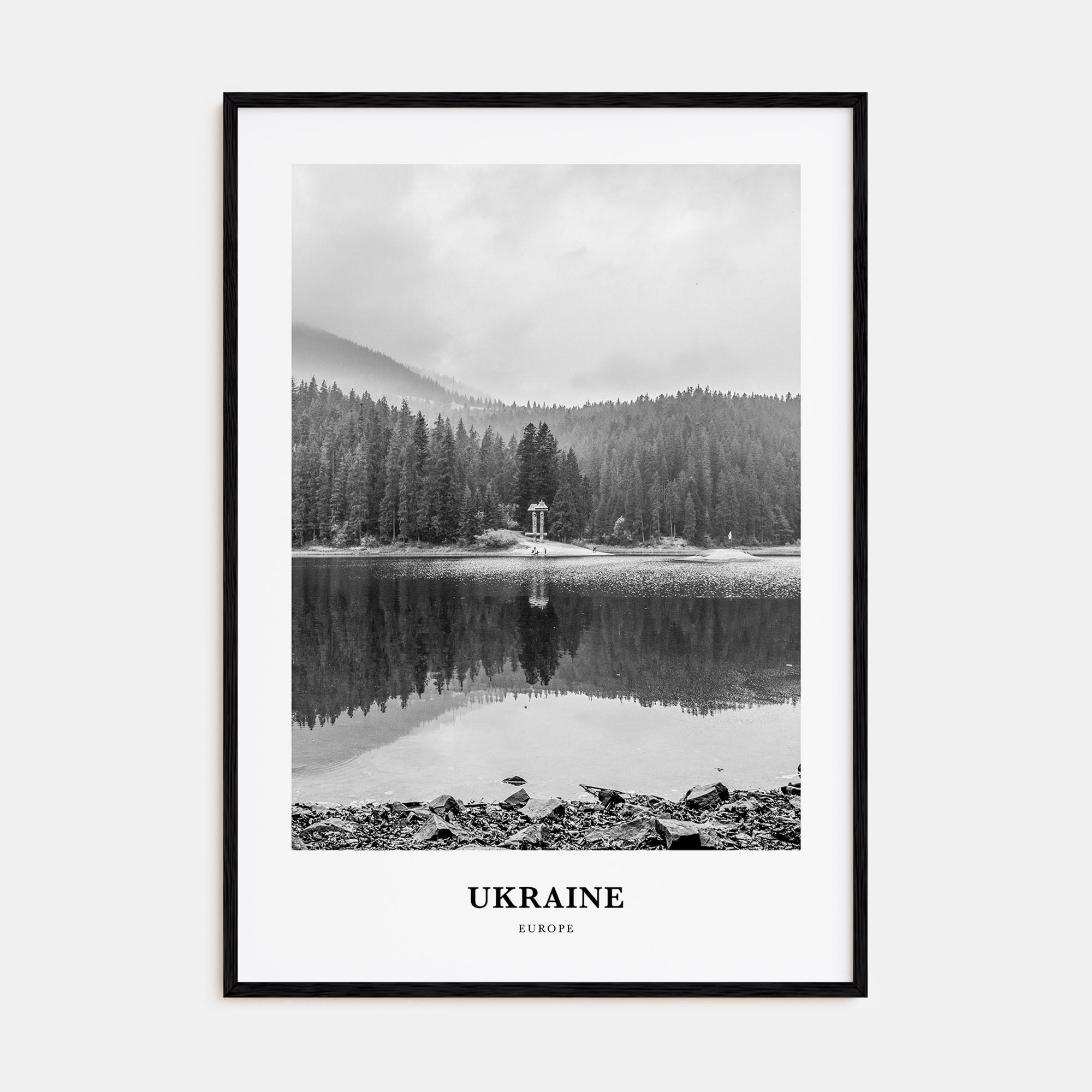 Ukraine Portrait B&W No 2 Poster