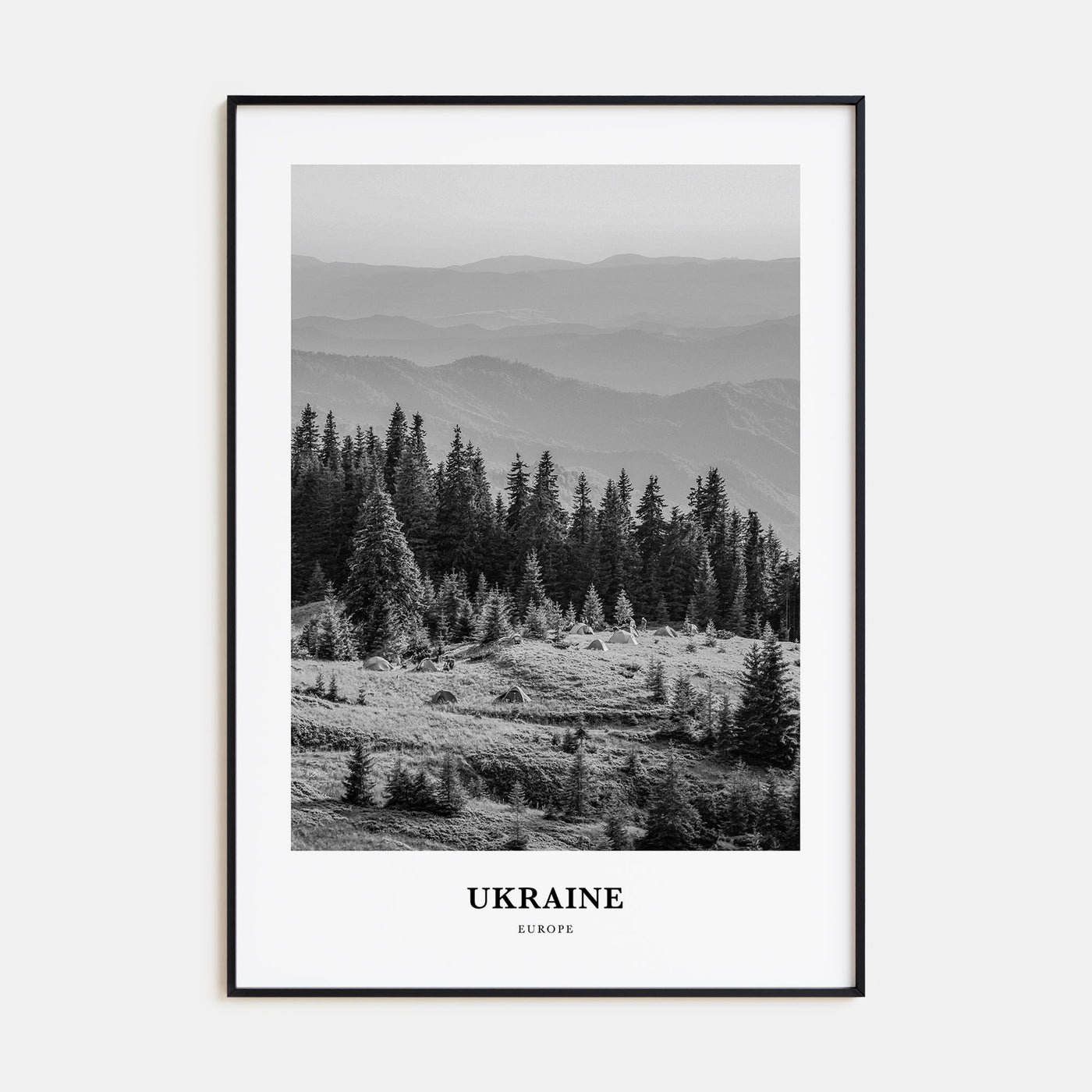 Ukraine Portrait B&W No 3 Poster