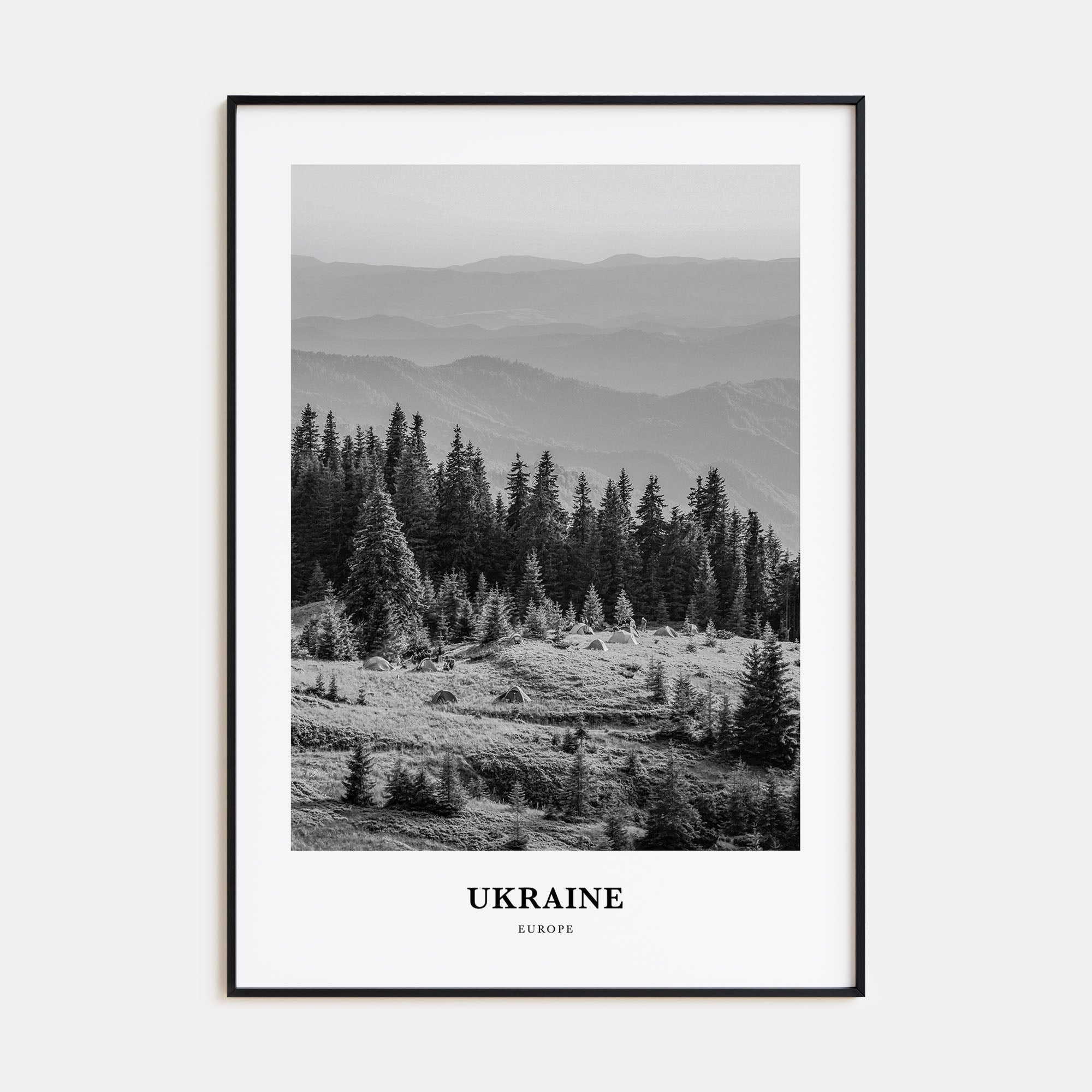 Ukraine Portrait B&W No 3 Poster