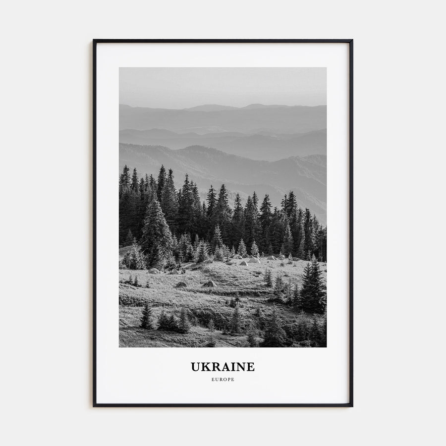 Ukraine Portrait B&W No 3 Poster