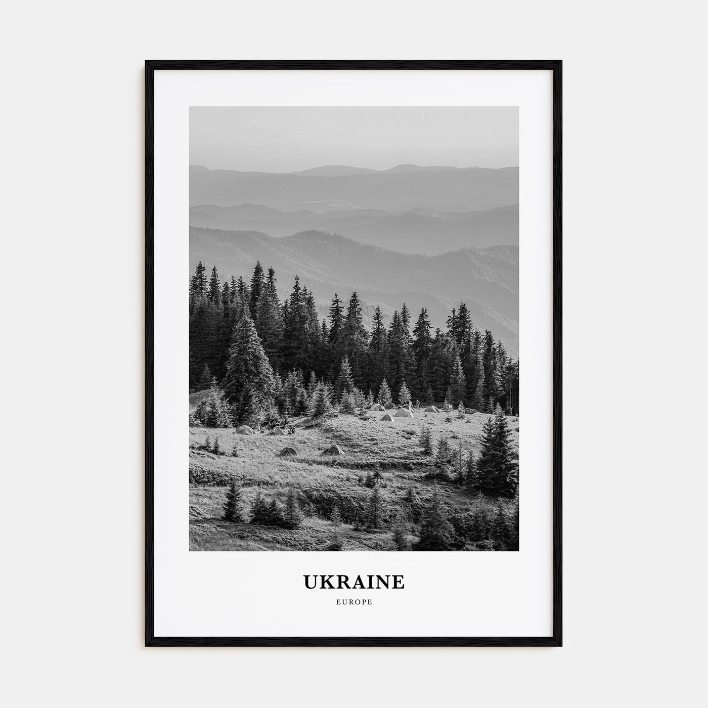 Ukraine Portrait B&W No 3 Poster