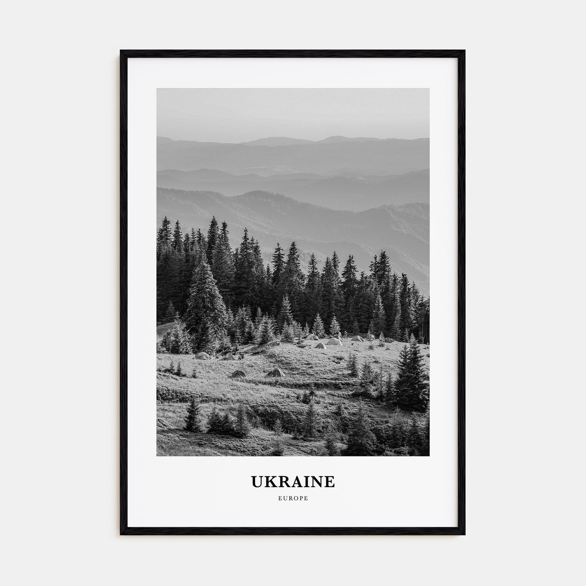 Ukraine Portrait B&W No 3 Poster