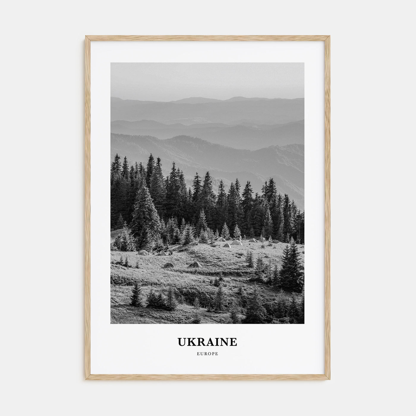 Ukraine Portrait B&W No 3 Poster