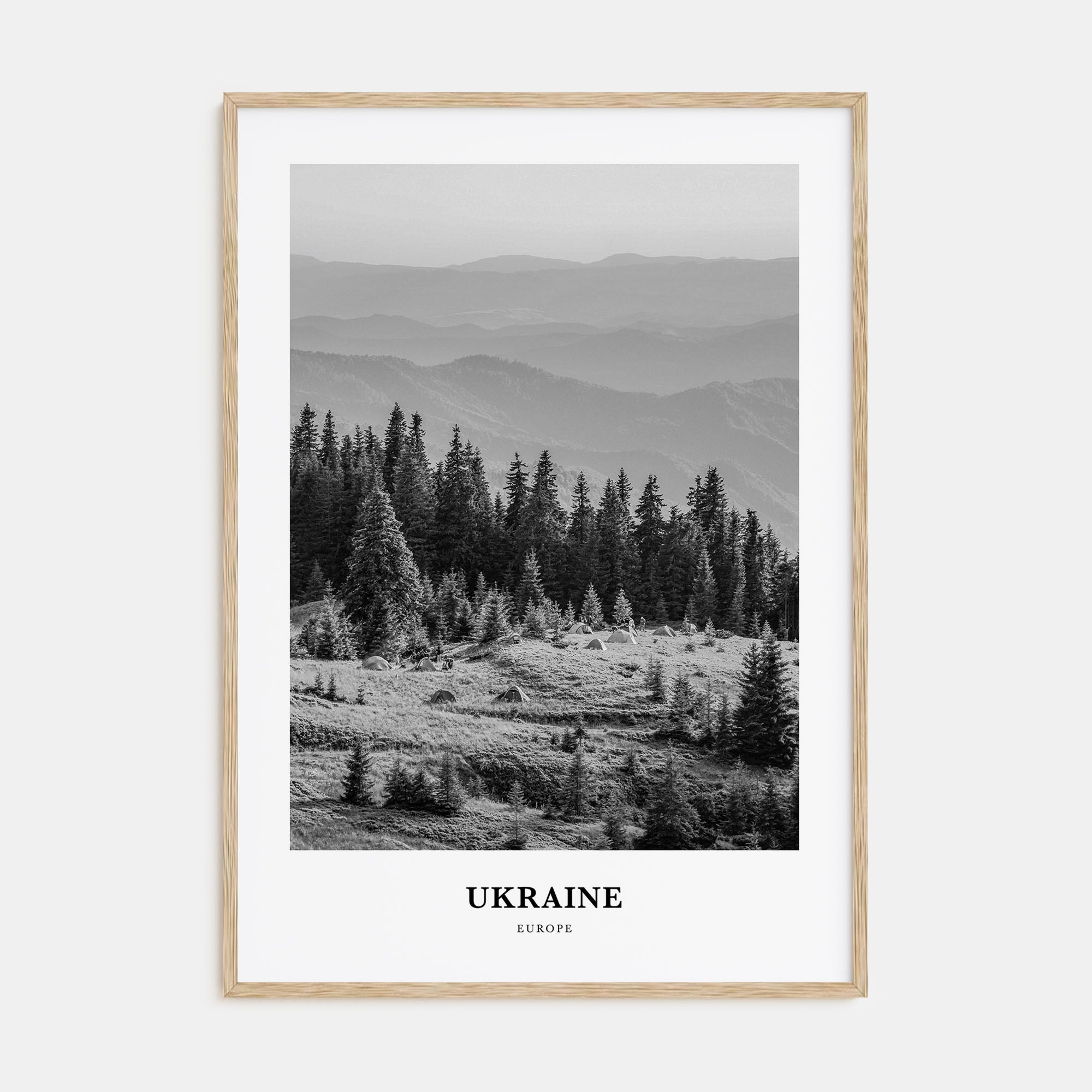 Ukraine Portrait B&W No 3 Poster