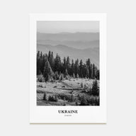Ukraine Portrait B&W No 3 Poster