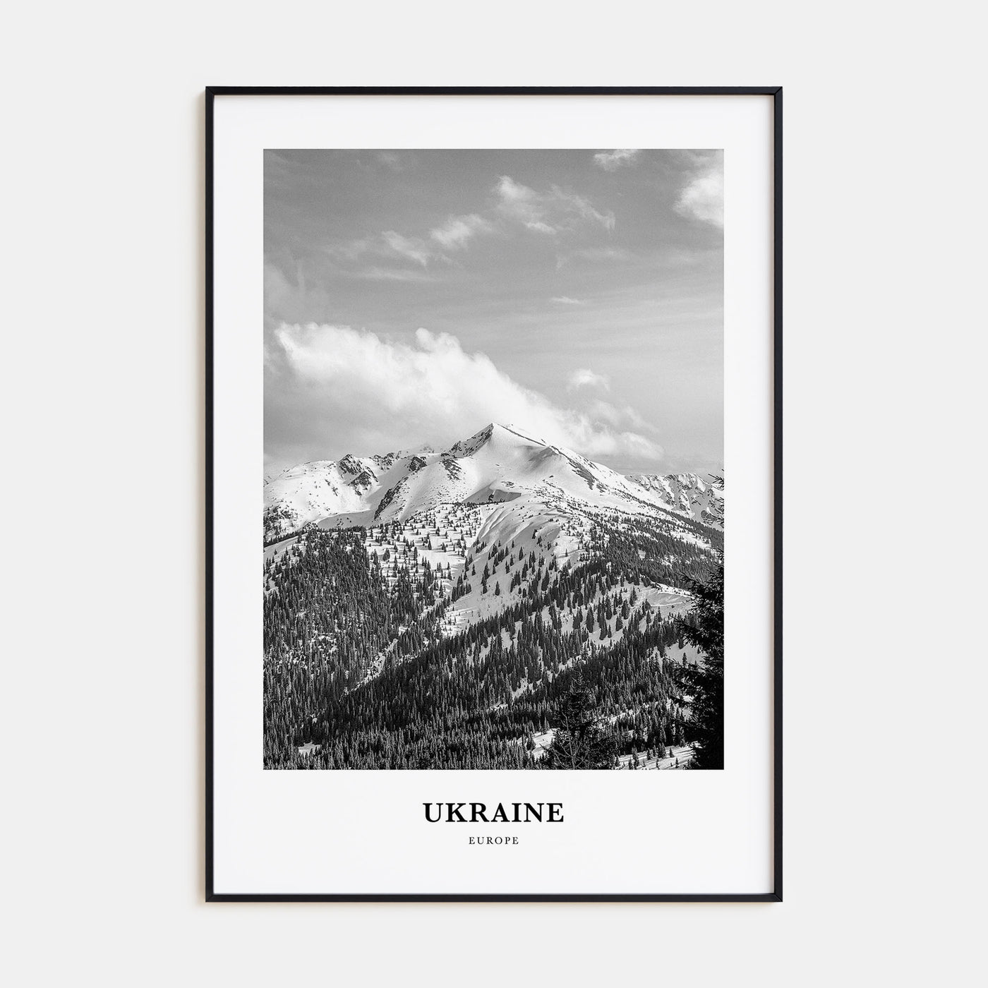 Ukraine Portrait B&W No 4 Poster