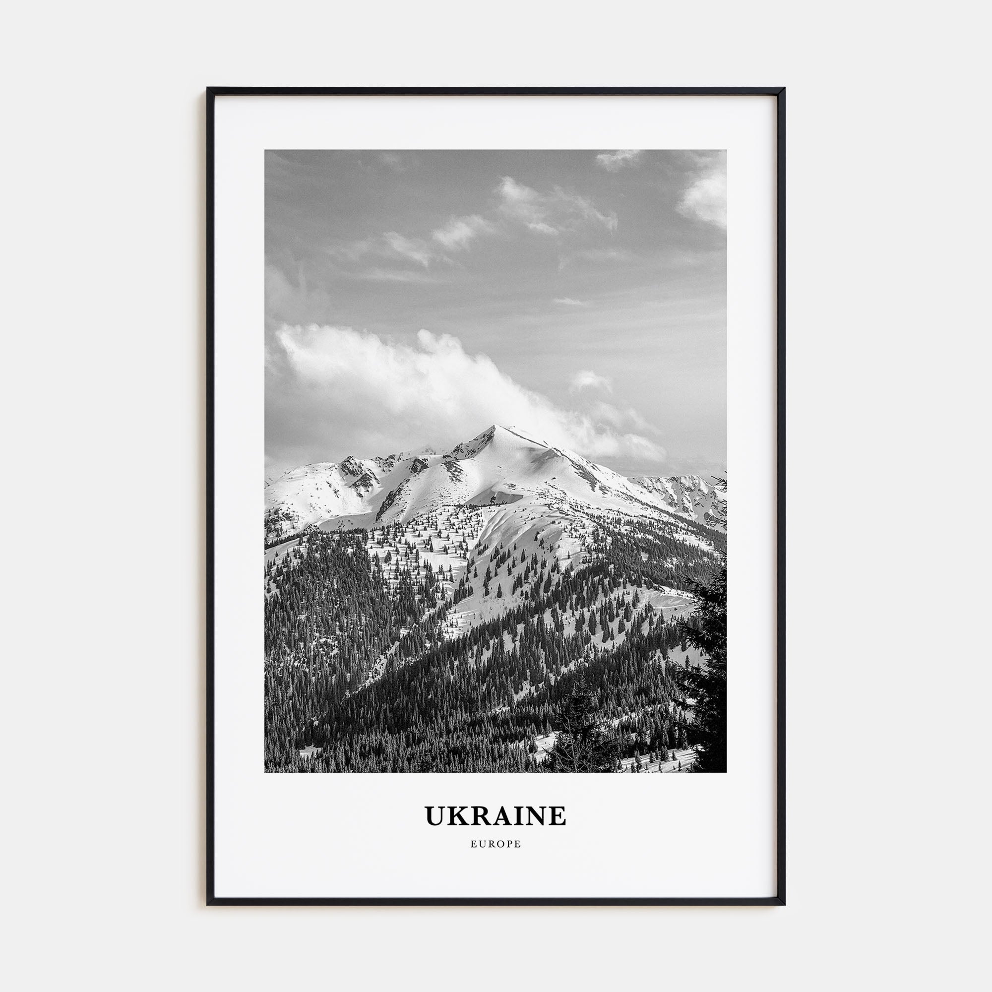 Ukraine Portrait B&W No 4 Poster