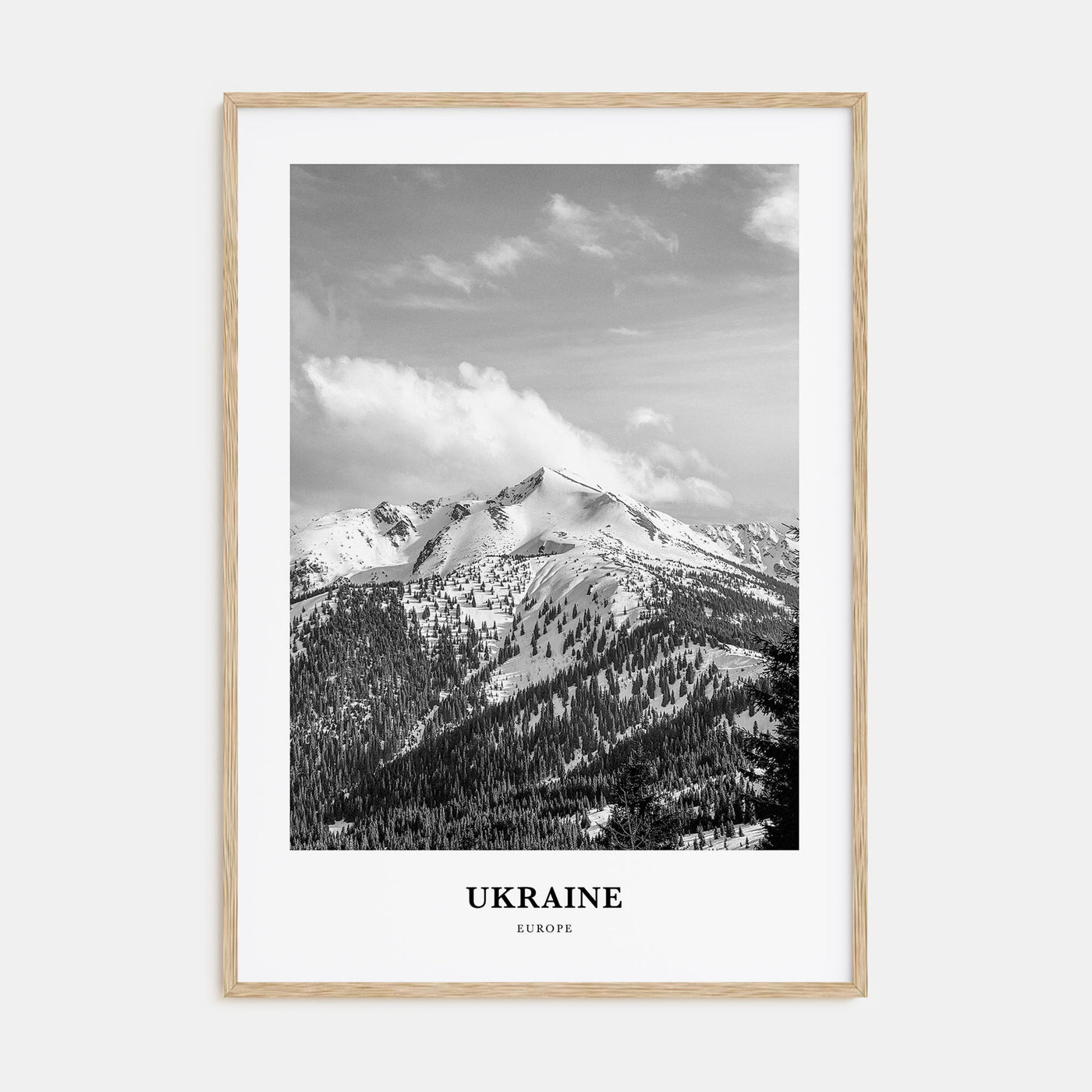 Ukraine Portrait B&W No 4 Poster