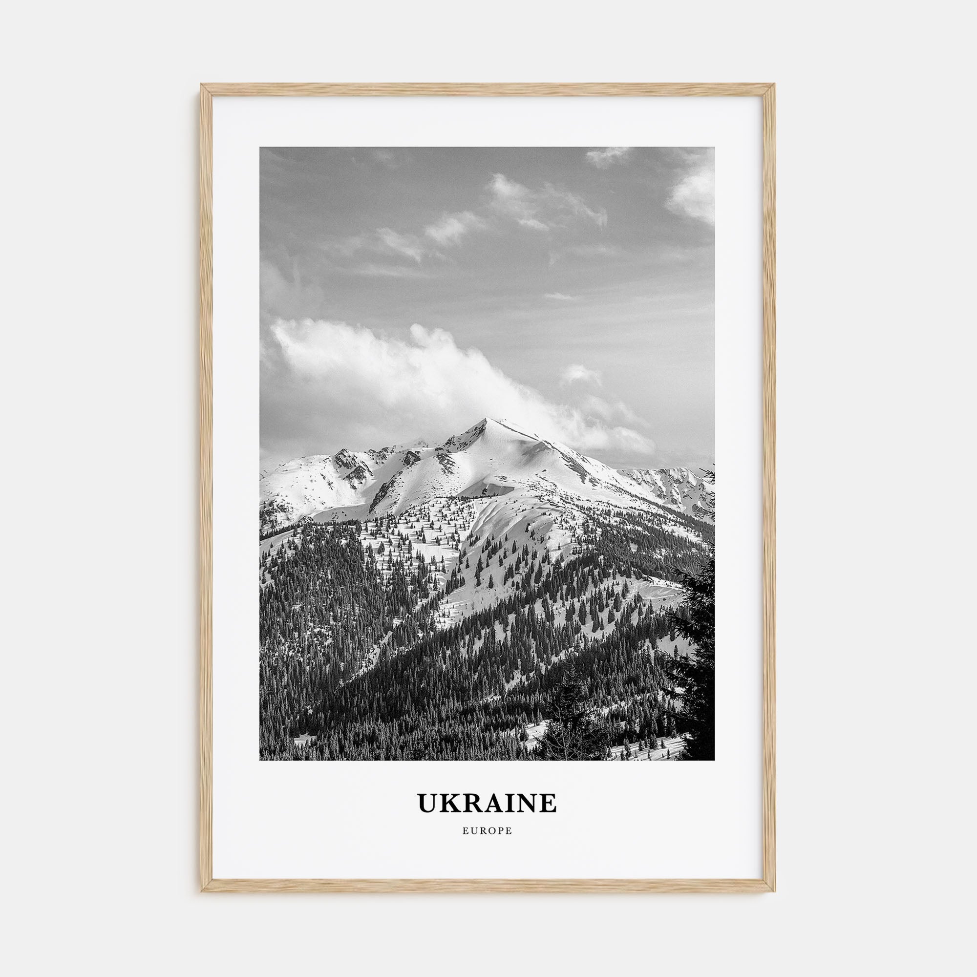 Ukraine Portrait B&W No 4 Poster