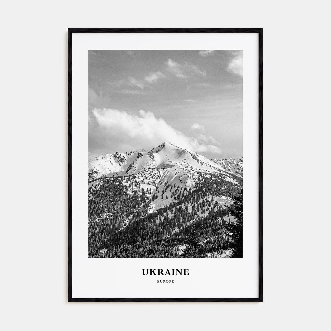 Ukraine Portrait B&W No 4 Poster