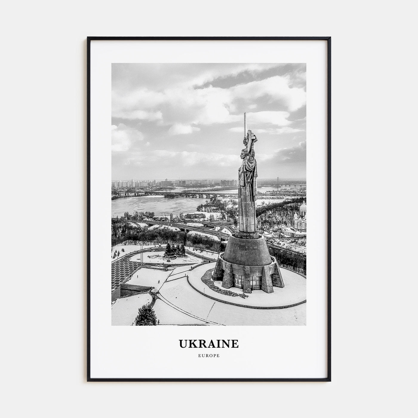 Ukraine Portrait B&W No 5 Poster