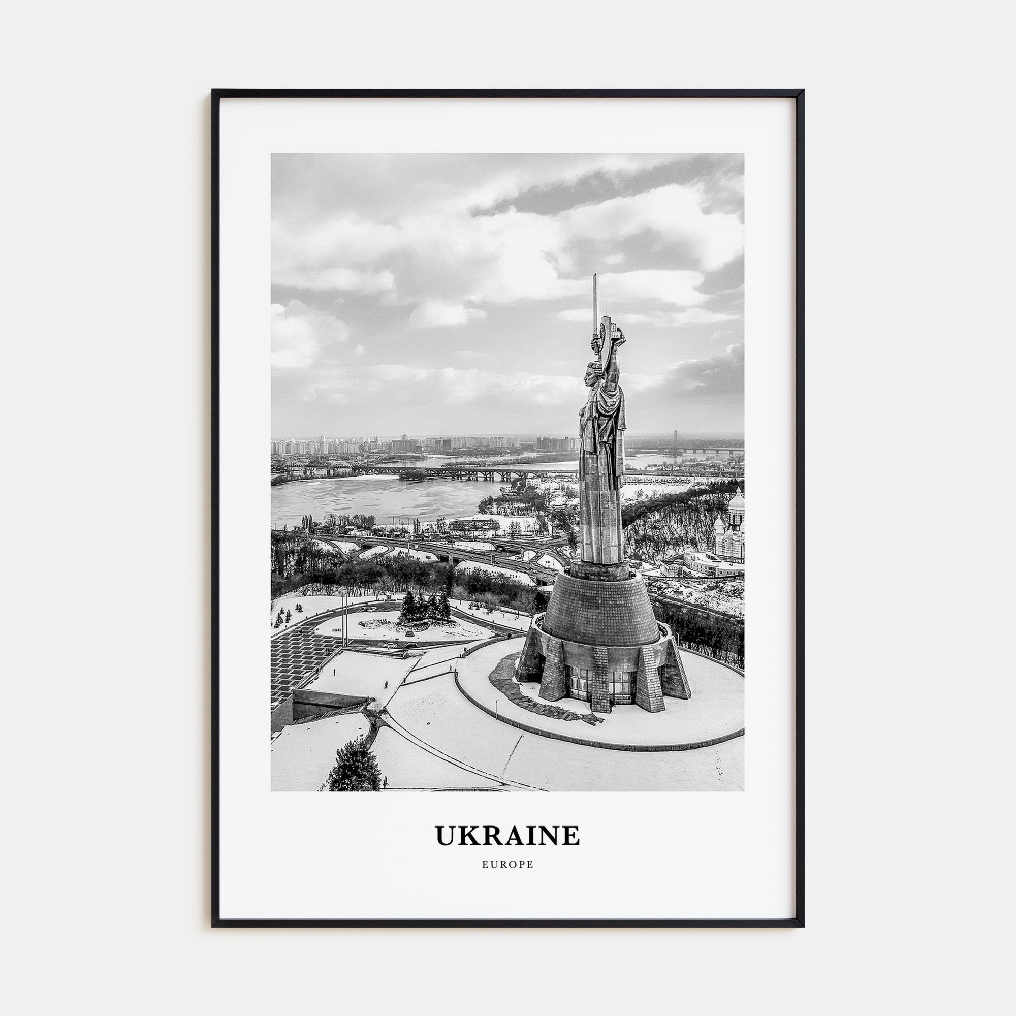 Ukraine Portrait B&W No 5 Poster