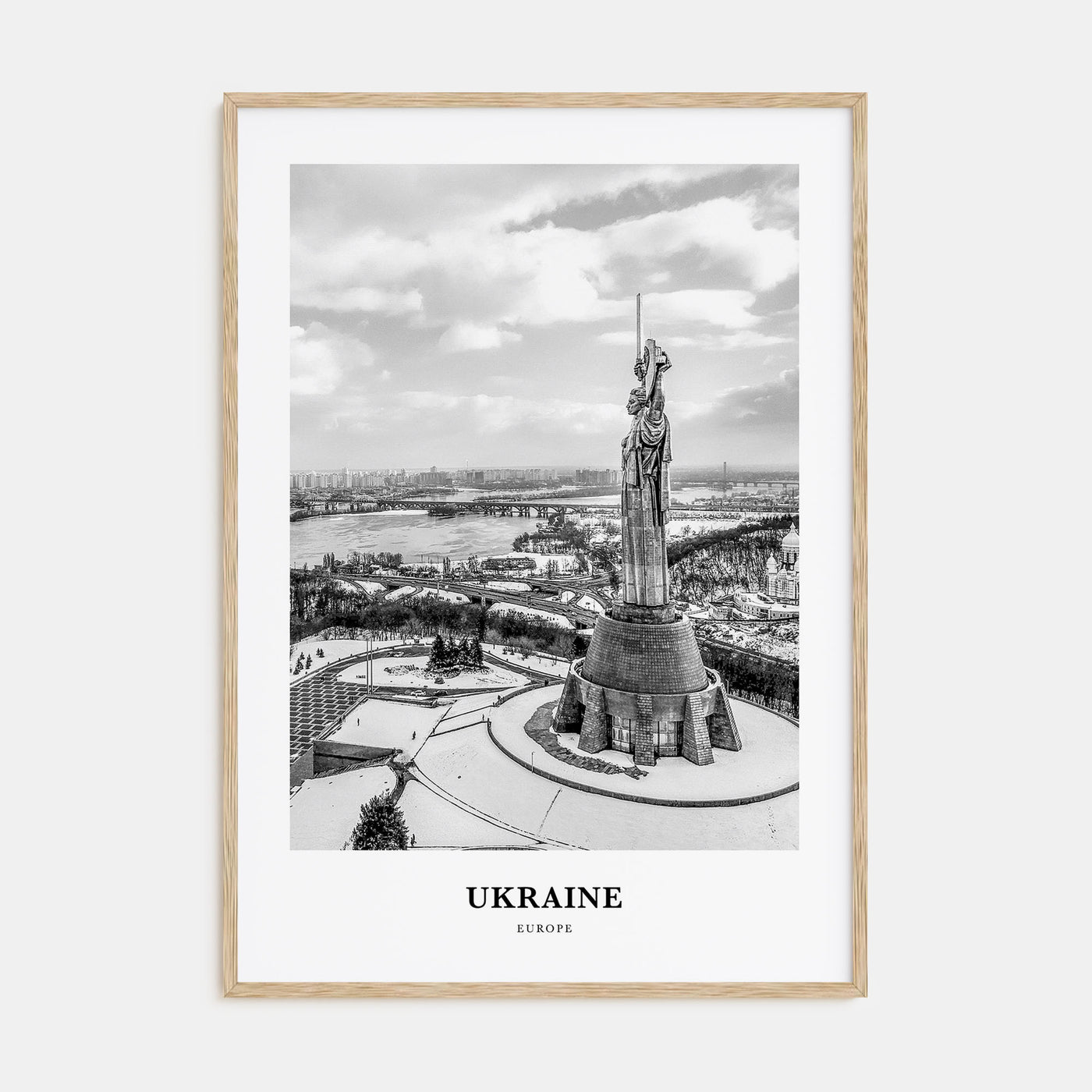 Ukraine Portrait B&W No 5 Poster