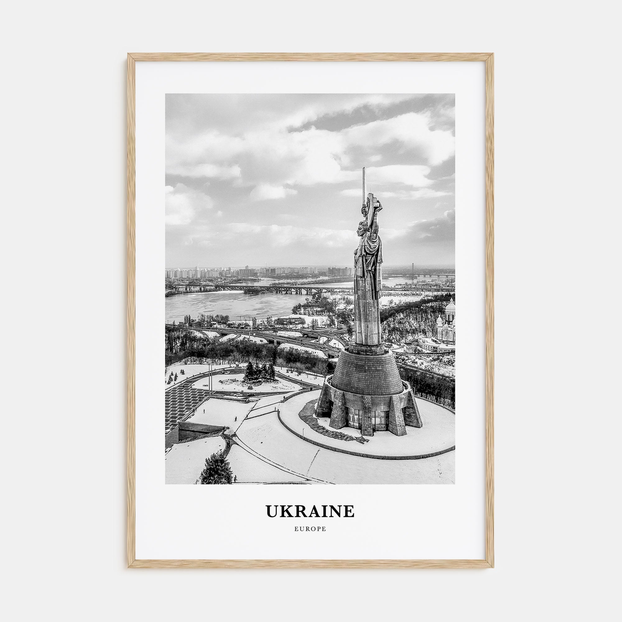 Ukraine Portrait B&W No 5 Poster