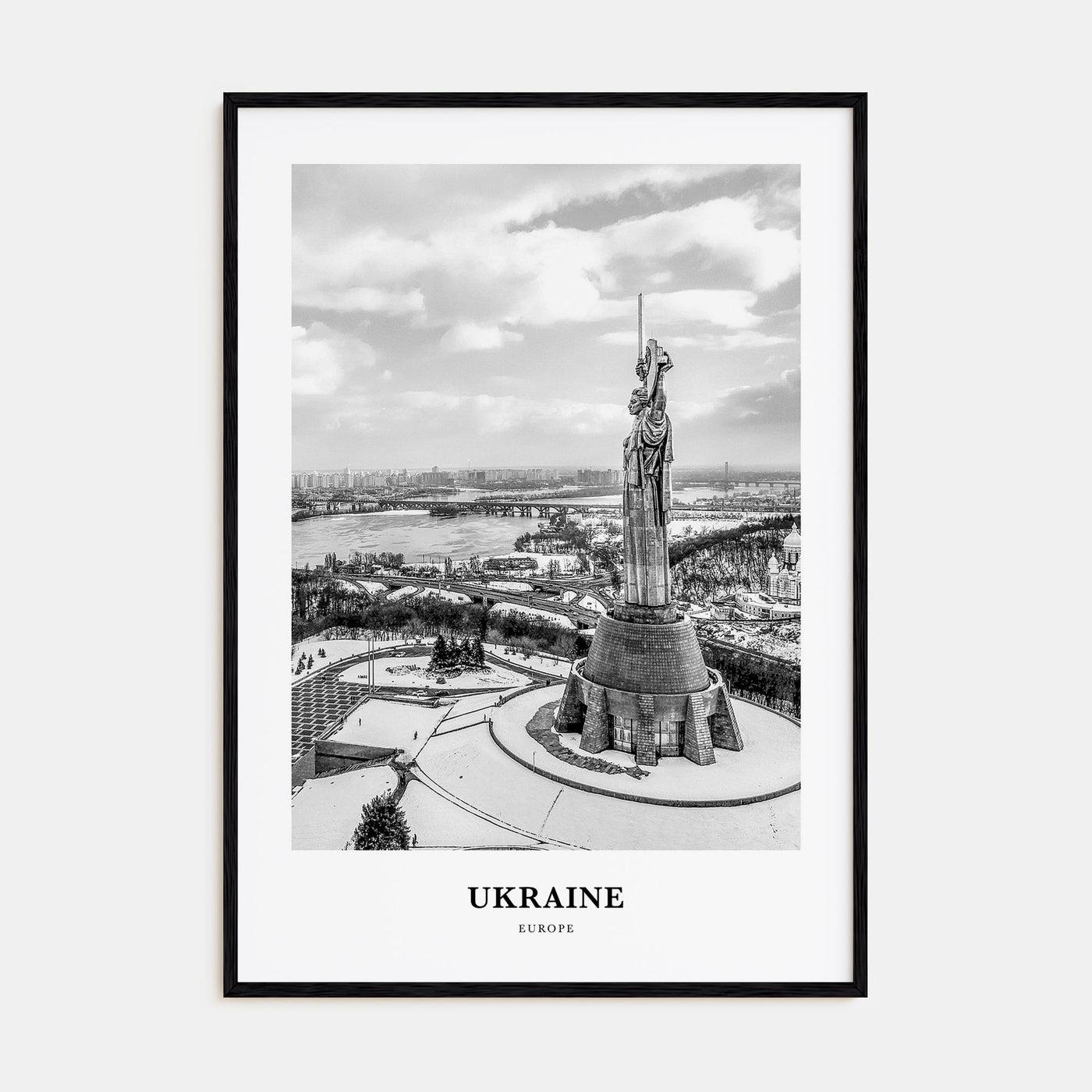 Ukraine Portrait B&W No 5 Poster