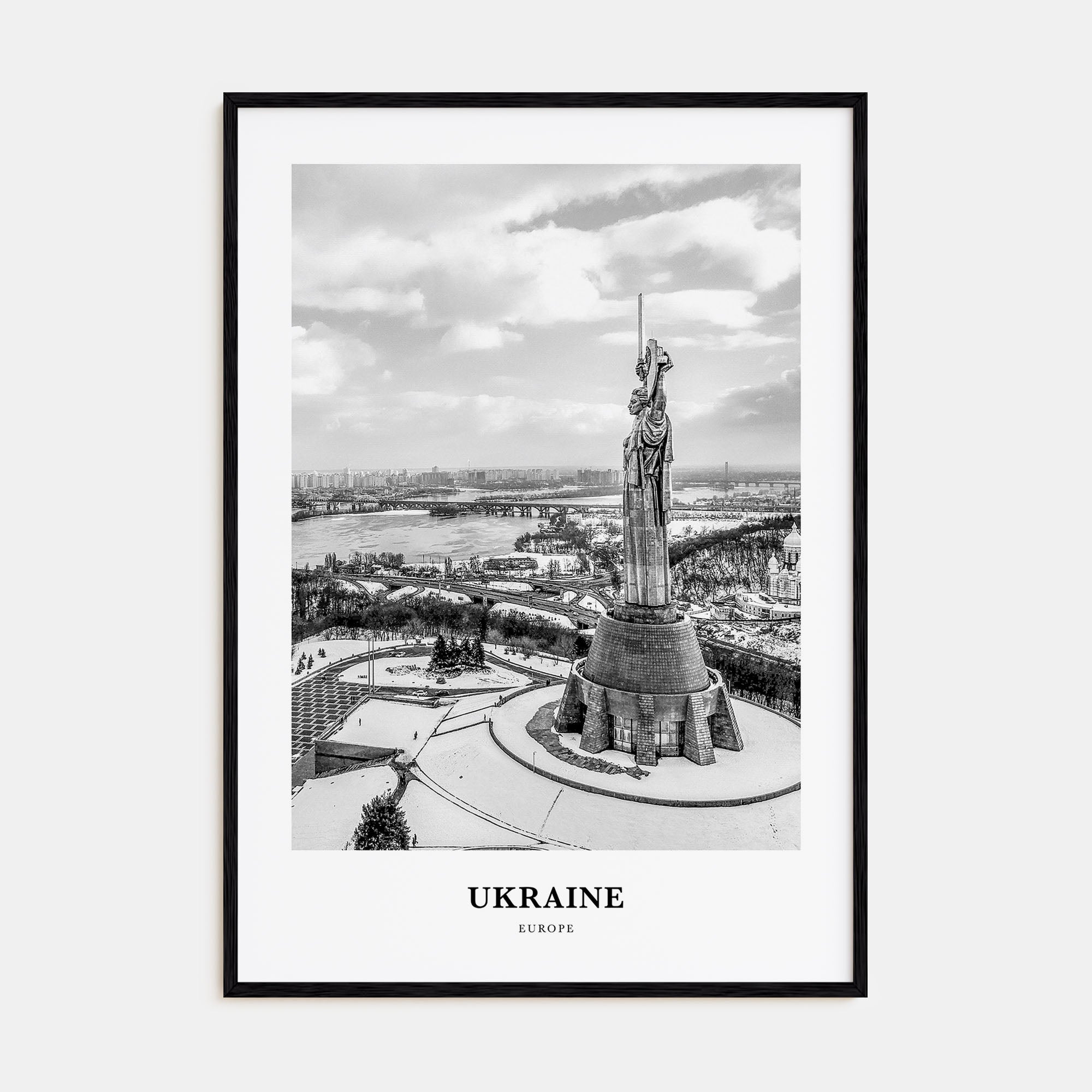 Ukraine Portrait B&W No 5 Poster