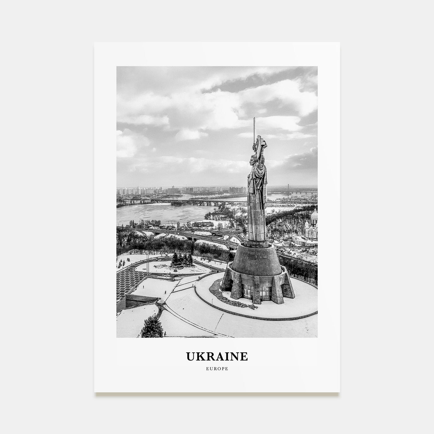 Ukraine Portrait B&W No 5 Poster