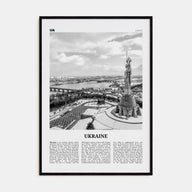 Ukraine Travel B&W No 1 Poster