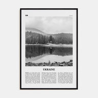 Ukraine Travel B&W No 4 Poster