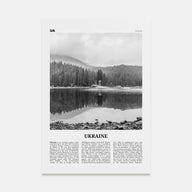 Ukraine Travel B&W No 4 Poster