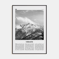Ukraine Travel B&W No 5 Poster