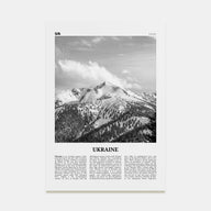 Ukraine Travel B&W No 5 Poster
