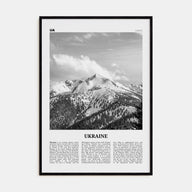 Ukraine Travel B&W No 5 Poster