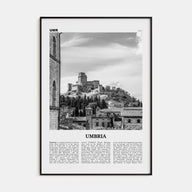Umbria Travel B&W Poster