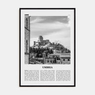 Umbria Travel B&W Poster