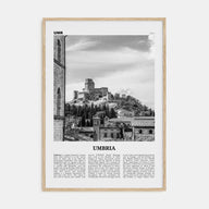 Umbria Travel B&W Poster