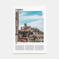 Umbria Travel Color Poster
