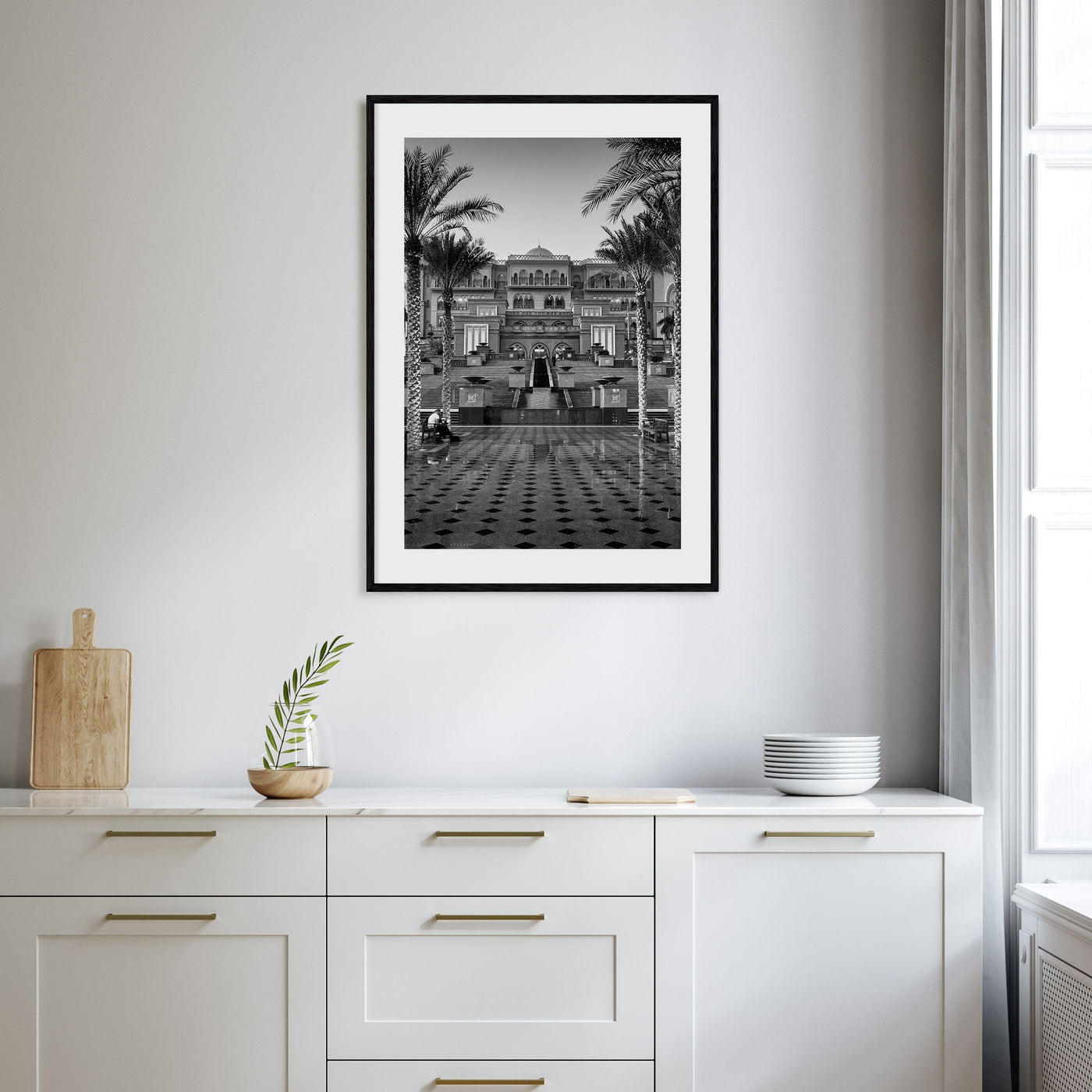 United Arab Emirates Photo B&W Poster