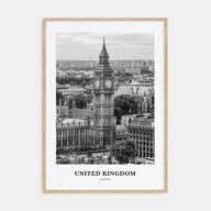 United Kingdom Portrait B&W No 1 Poster