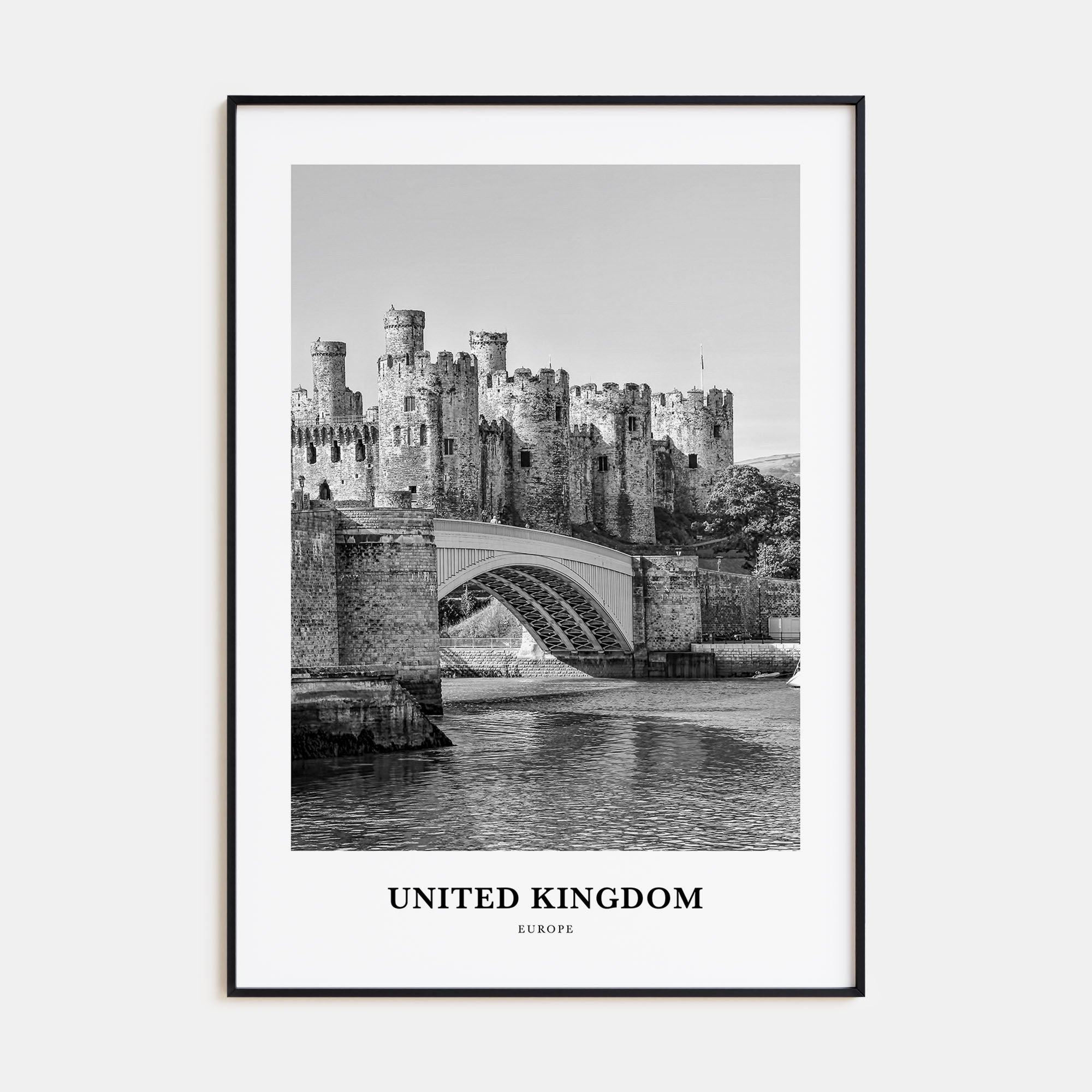 United Kingdom Portrait B&W No 2 Poster