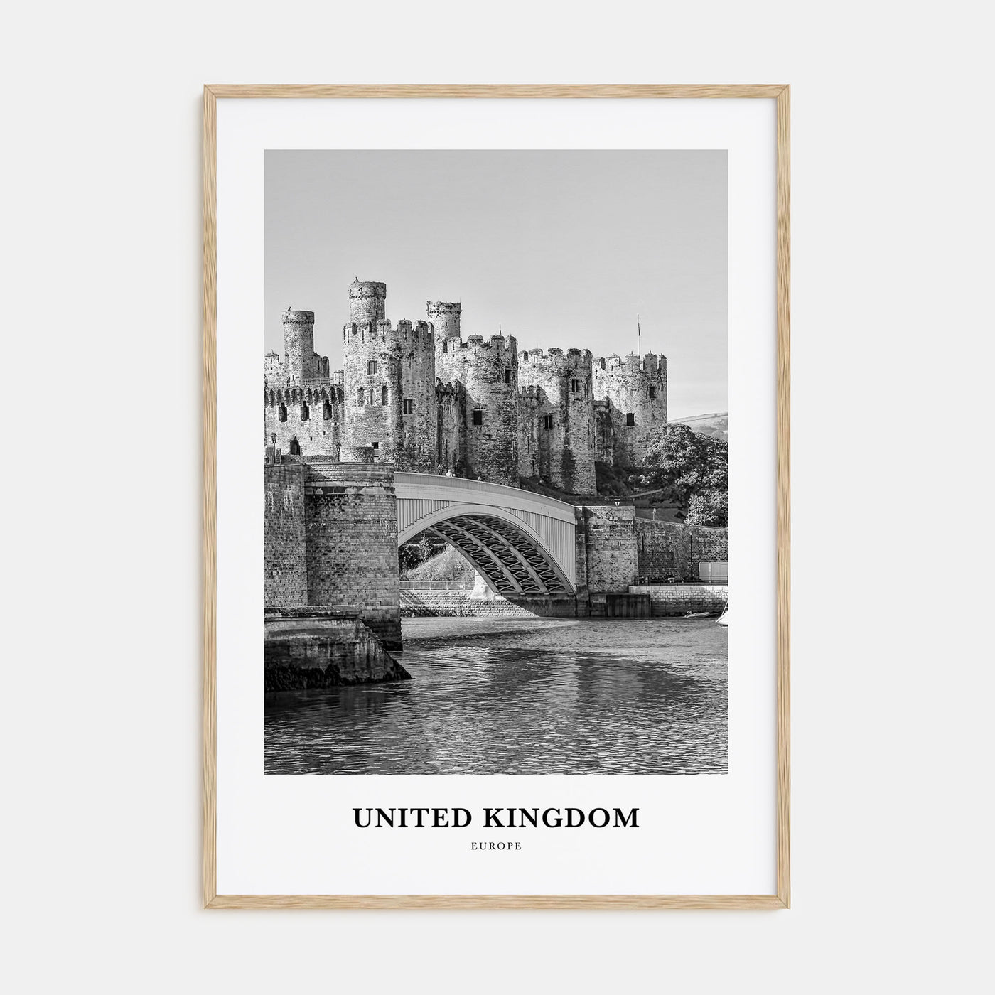 United Kingdom Portrait B&W No 2 Poster