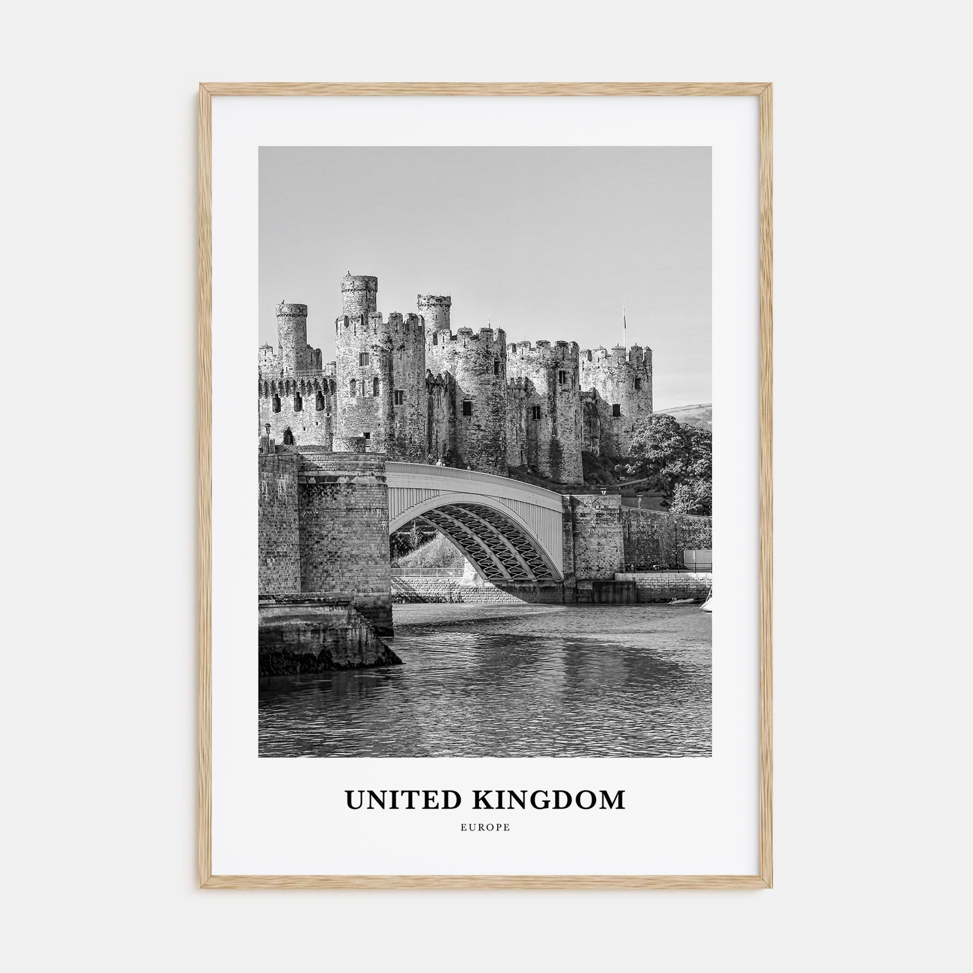 United Kingdom Portrait B&W No 2 Poster