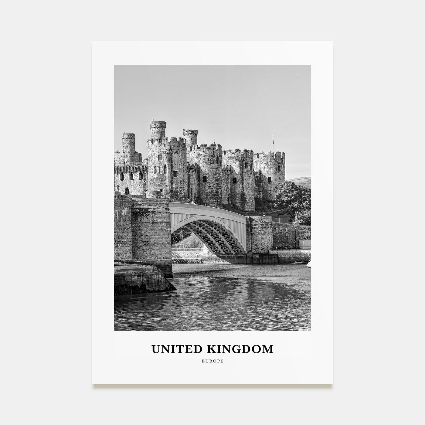 United Kingdom Portrait B&W No 2 Poster