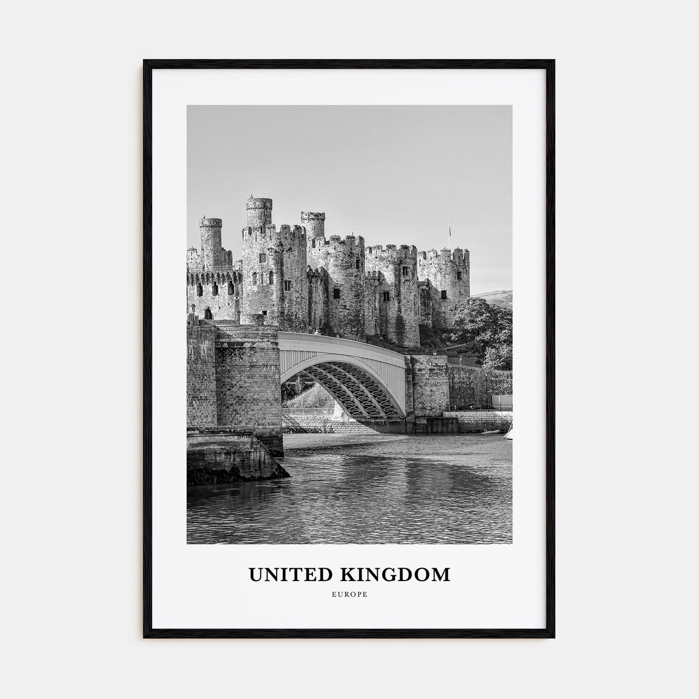United Kingdom Portrait B&W No 2 Poster