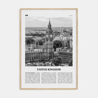 United Kingdom Travel B&W No 1 Poster