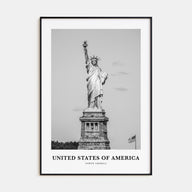 United States of America Portrait B&W No 1 Poster