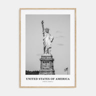 United States of America Portrait B&W No 1 Poster