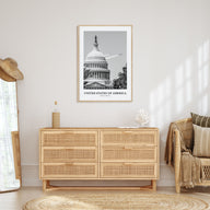 United States of America Portrait B&W No 2 Poster