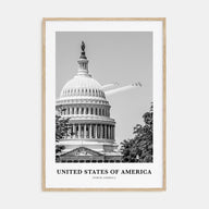 United States of America Portrait B&W No 2 Poster