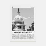 United States of America Travel B&W No 2 Poster