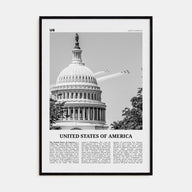 United States of America Travel B&W No 2 Poster