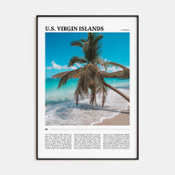 United States Virgin Islands Travel Color Poster