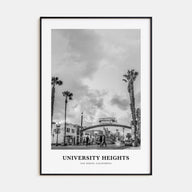 University Heights Portrait B&W Poster