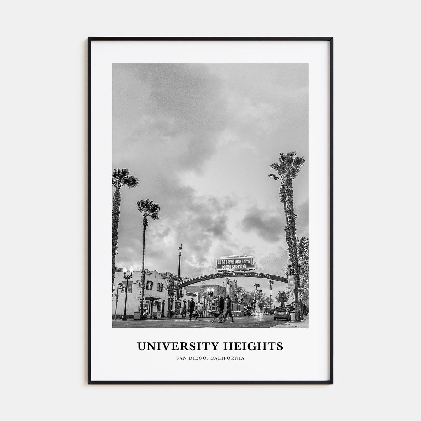 University Heights Portrait B&W Poster